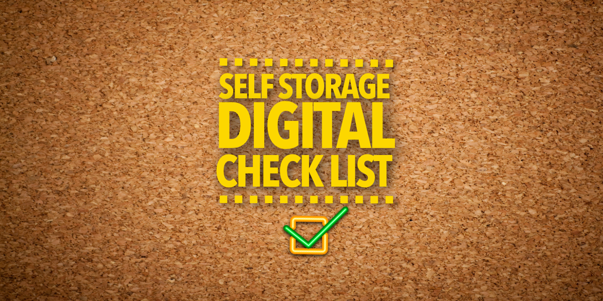Self-Storage Digital Check List